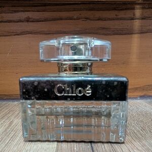 Chloe Perfume Bottle with Gold and Clear Design